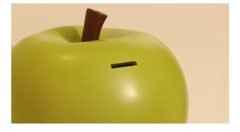 Fun Apple Pear Fruit Boy Piggy Bank