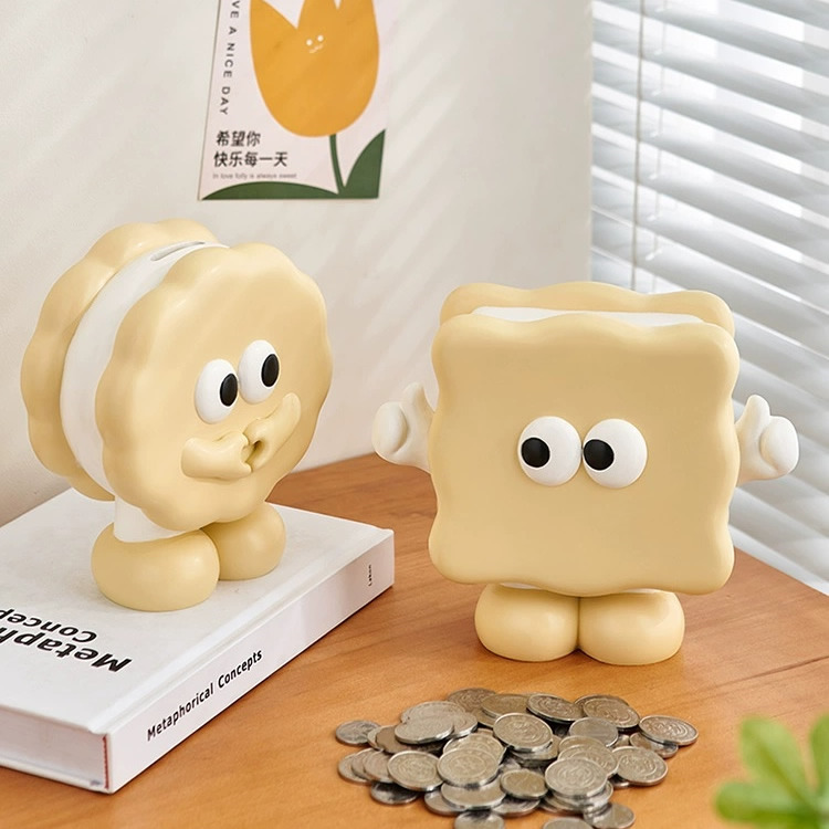 Cute Cartoon Sandwich Biscuits Piggy Bank