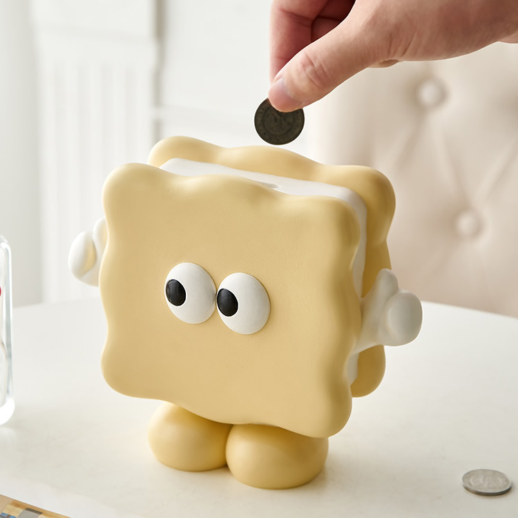 Cute Cartoon Sandwich Biscuits Piggy Bank