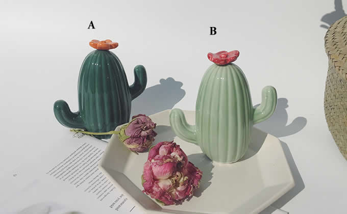 Ceramic Cactus Piggy Bank