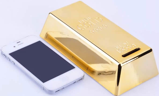 Gold Bullion Piggy Bank