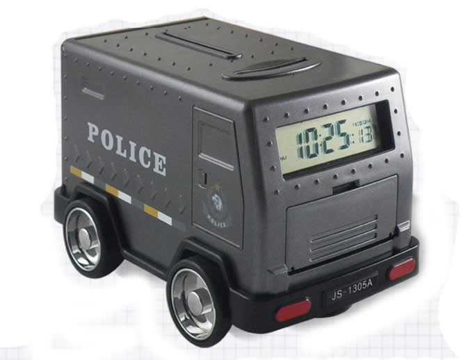 Police Car Coin Bank Piggy Bank