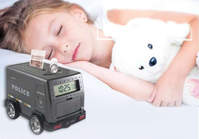 Police Car Coin Bank Piggy Bank