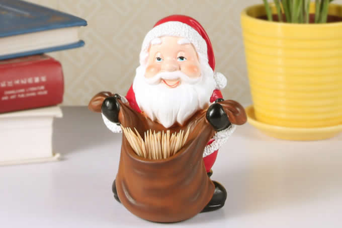 Santa Claus Desk Decoration Pencil Holder,Toothpick Holder,Piggy Bank