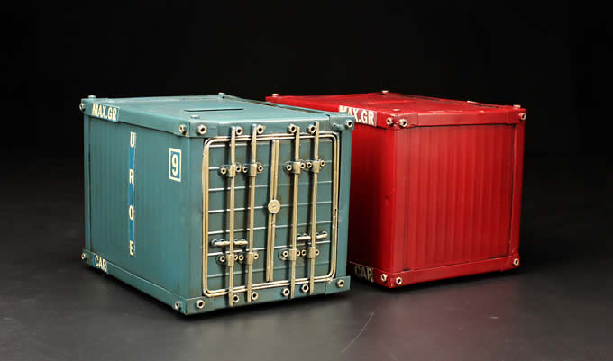 Shipping Container Piggy Bank