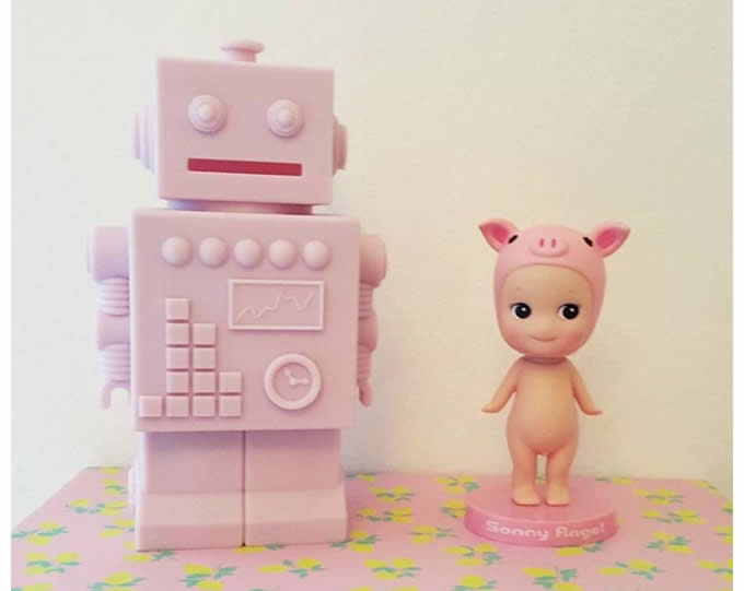 Silicone Robot Piggy Bank