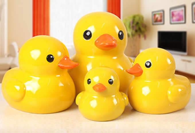  Yellow Duck Piggy Bank