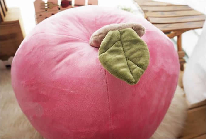  Apple Shaped Cushion Throw Pillow 