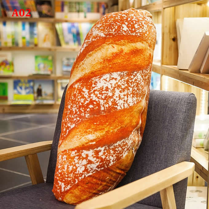 Bread Throw Pillow Back Cushion Pillow Plush Doll