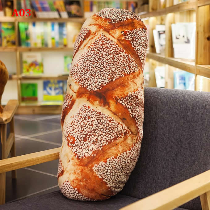 Bread Throw Pillow Back Cushion Pillow Plush Doll