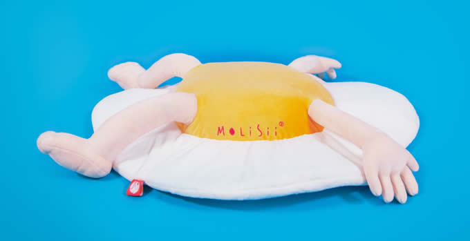 Cartoon Egg Plush Doll Seat Cushion  