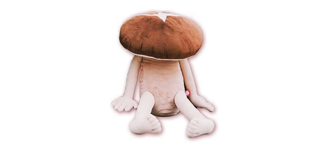  Cartoon Mushroom Plush Doll Back Cushion 