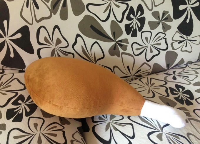 Chicken Leg Shaped Cushion Pillow