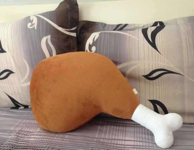 Chicken Leg Shaped Cushion Pillow