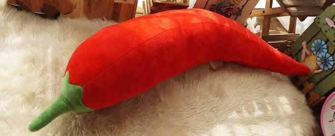 Chili Pepper Shaped Pillow Cushion Plush Stuffed