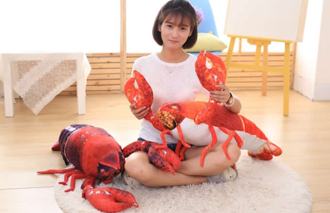 Crab Lobster Throw Pillow Back Cushion Pillow Plush Doll
