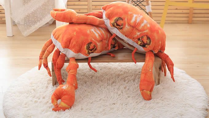 Crab Lobster Throw Pillow Back Cushion Pillow Plush Doll