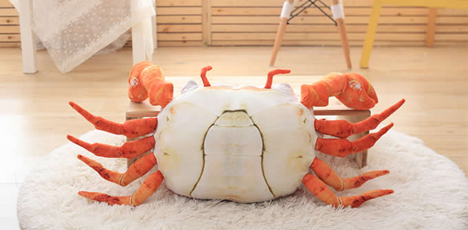 Crab Lobster Throw Pillow Back Cushion Pillow Plush Doll