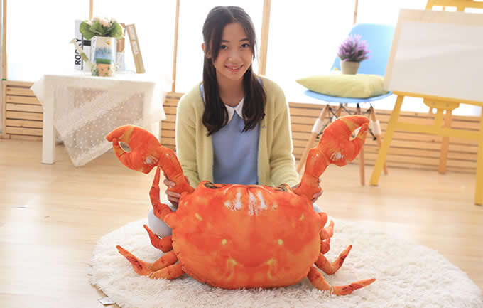 Crab Lobster Throw Pillow Back Cushion Pillow Plush Doll