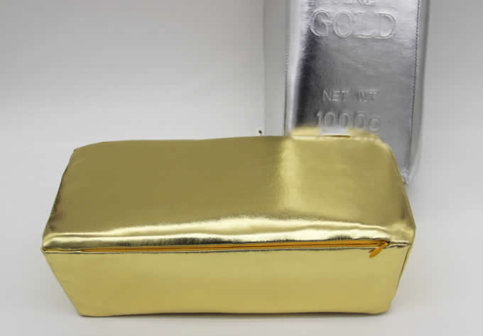 Creative Emulation Gold Bullion Bar Pillow Afternoon Nap Pillow 