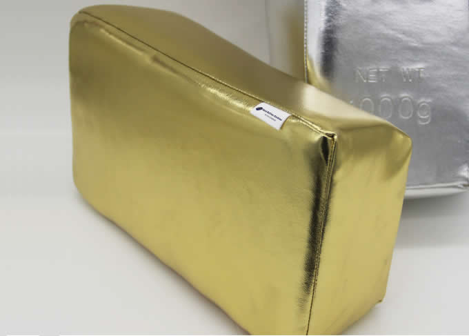 Creative Emulation Gold Bullion Bar Pillow Afternoon Nap Pillow 