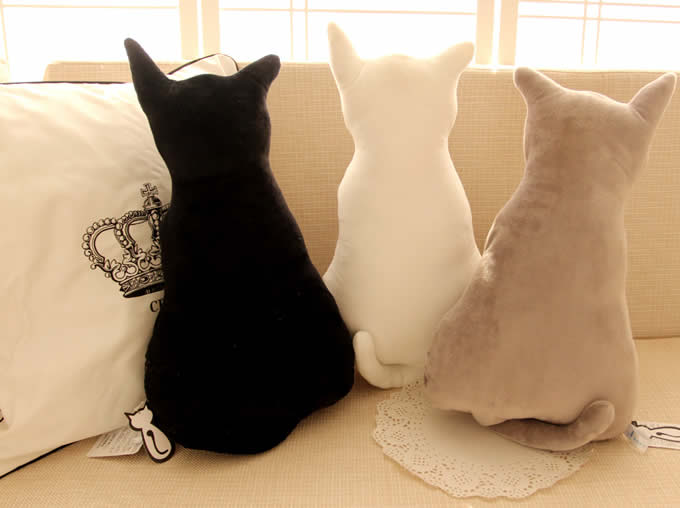 Cute Cat Throw Pillow Back Cushion Pillow - FeelGift
