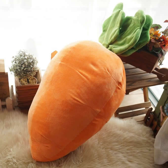  Cute Plush Doll Carrot Doll Stuffed Toy Pillow Cushion 