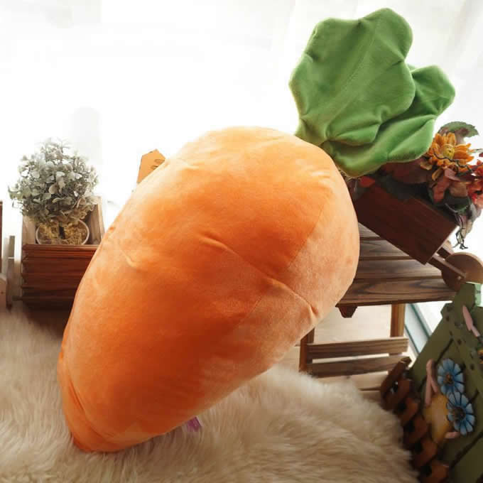  Cute Plush Doll Carrot Doll Stuffed Toy Pillow Cushion 