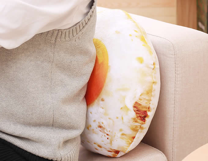  Fried Egg Style Throw Pillow 