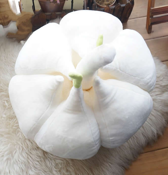  Garlic Shaped Cushion Throw Pillow 