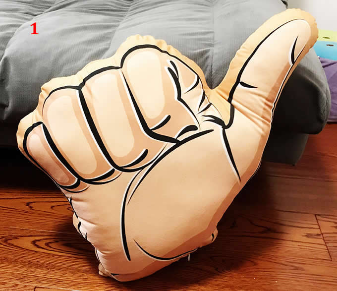  Hand Finger Gesture Thumbs-up Pillow Cushion Plush Stuffed