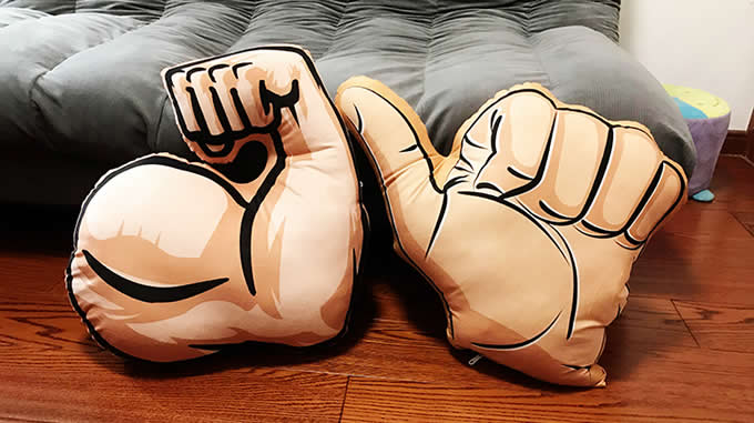  Hand Finger Gesture Thumbs-up Pillow Cushion Plush Stuffed