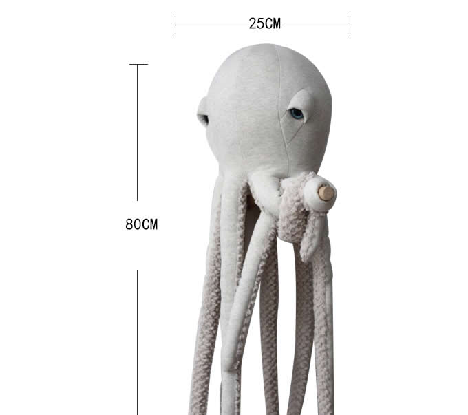 Octopus Reversible Pillow Stuffed Soft Doll Animals Dolls Kids Plush Toy Animal 