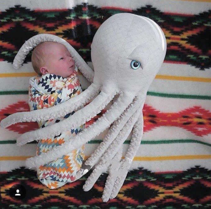 Octopus Ocean Animal Dolls Kids Plush Pillow Super Soft Toys