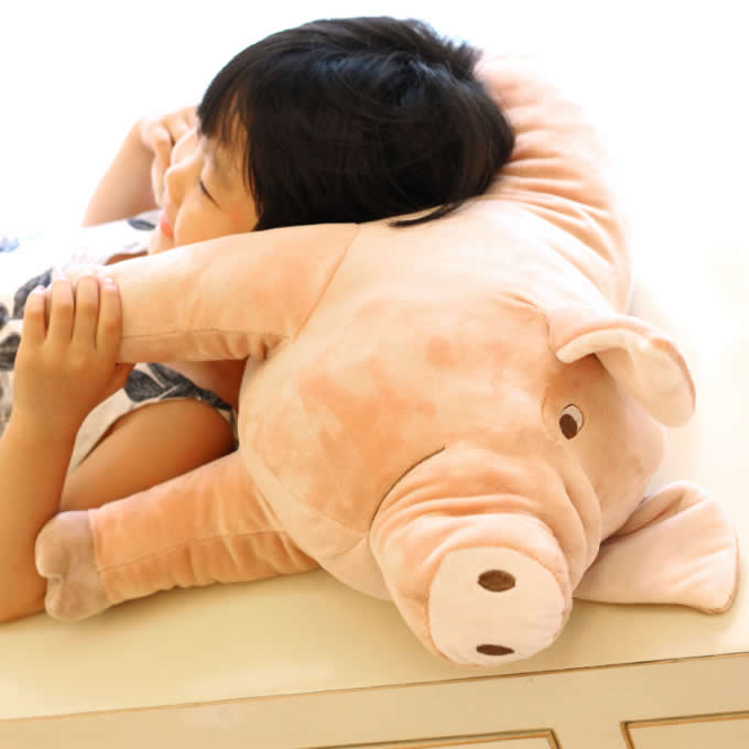  Pig Shaped Pillow Cushion Plush Stuffed 