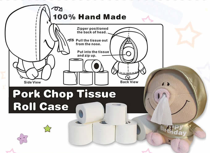  Pig Toilet Paper Roll Holder 