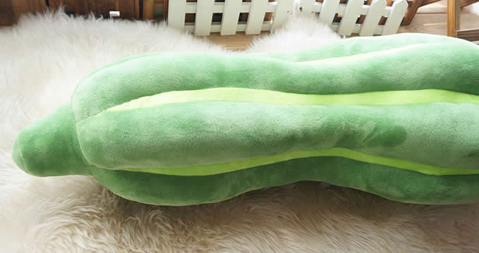 Wax Gourd Shaped Pillow Cushion Plush Stuffed  