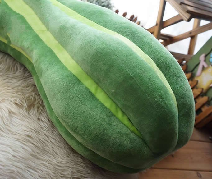 Wax Gourd Shaped Pillow Cushion Plush Stuffed  